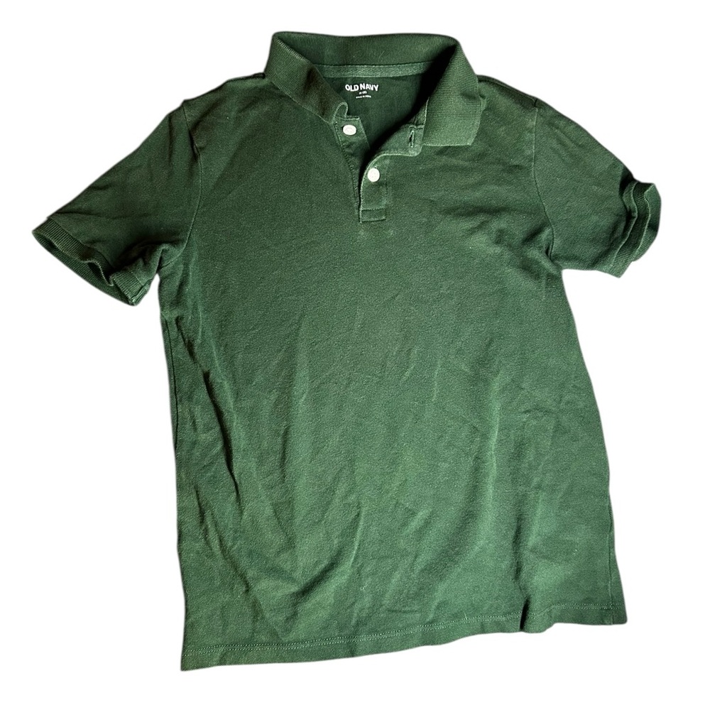 Old Navy Forest Green Collared Shirt Boys Medium